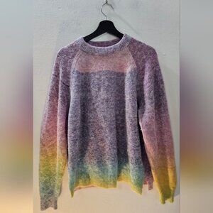 Kilte Lose Angeles Limited Editon Rainbow Space Dye Alpaca Sweater